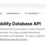 API پایگاه داده آسیب پذیری وردپرس