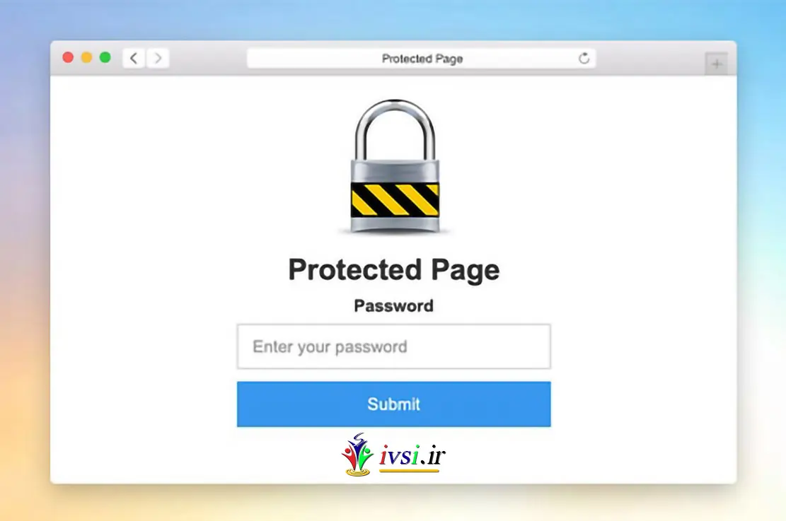 حفاظت از رمز عبور صفحه