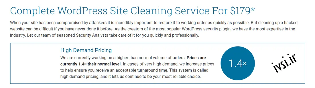 سرویس تمیز کردن سایت وردپرس Wordfence