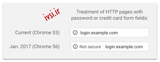 کروم HTTP امن نیست