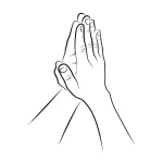 دستهای تا شده در نماز حق امتیاز رایگان