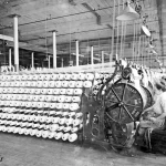 ماشین آلات کار زنان شرکت پشمی آمریکایی - بوستون 1912