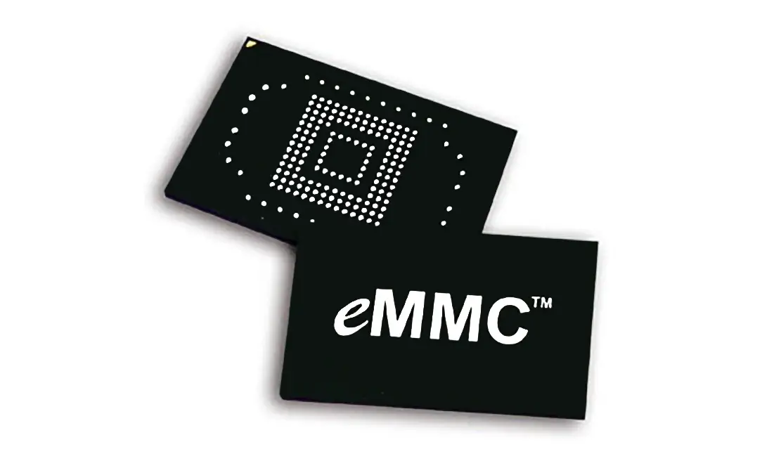 این یک کارت چند رسانه ای eMMC تعبیه شده را نشان می دهد.