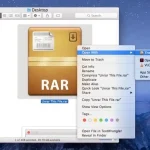 باز کردن و UnRar فایل های RAR در مک