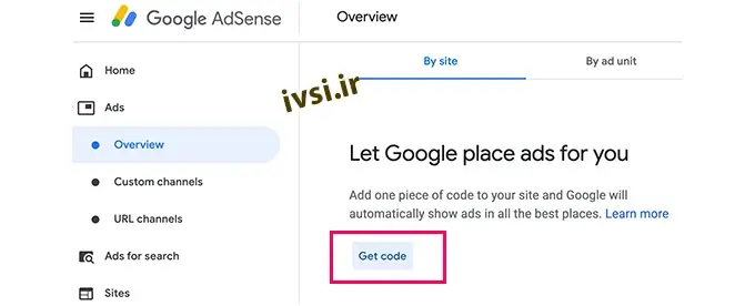 کد تبلیغات خودکار برای Google AdSense ایجاد کنید