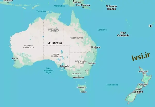 Location of New Zealand 
