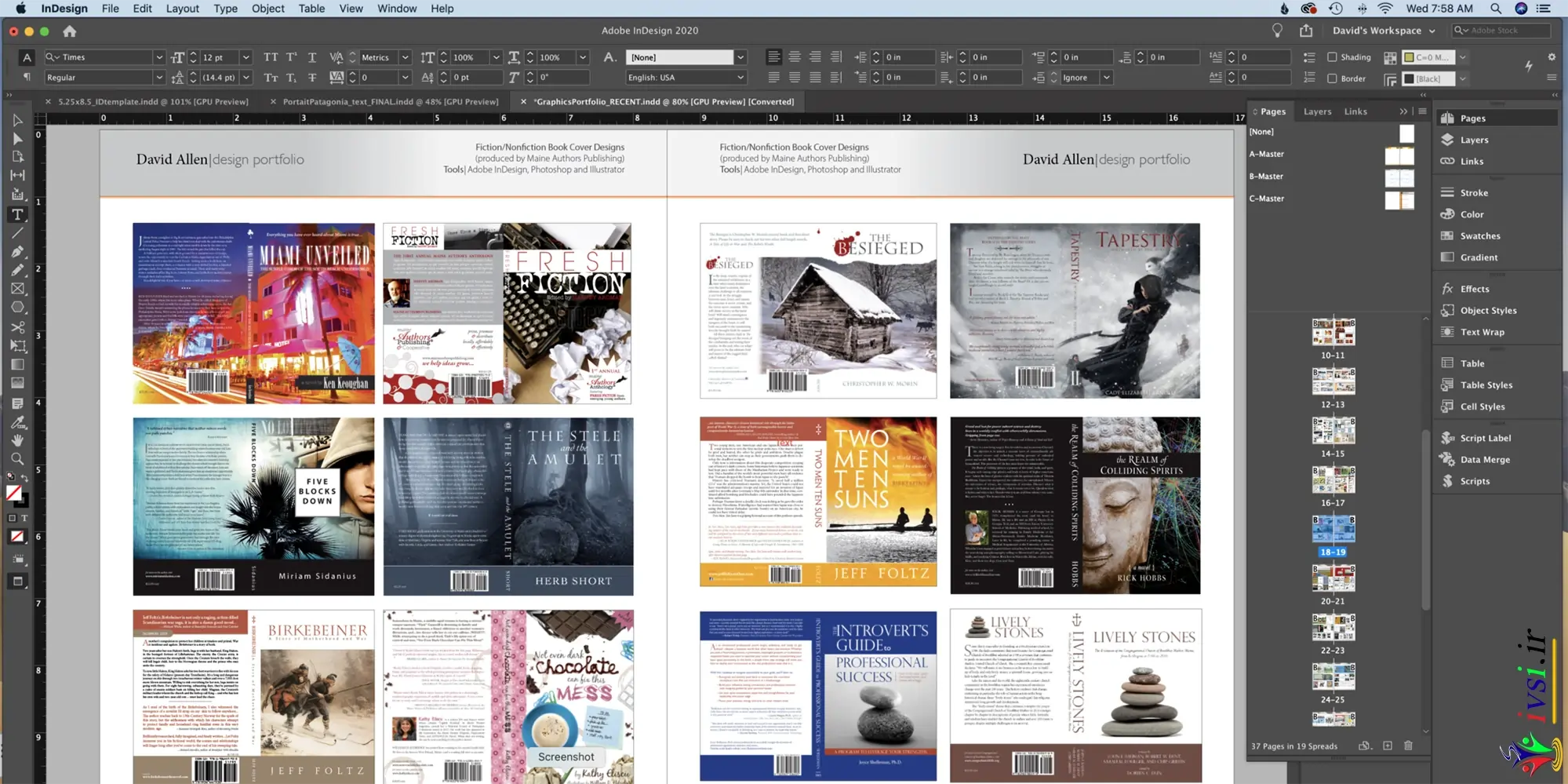موضوعات پیشرفته در Adobe InDesign